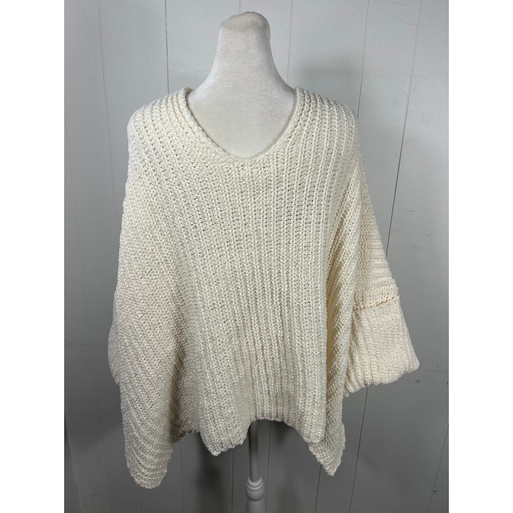 POL Sylvie Chunky Oversized Cardigan in Cream. Size L - Picture 6 of 9